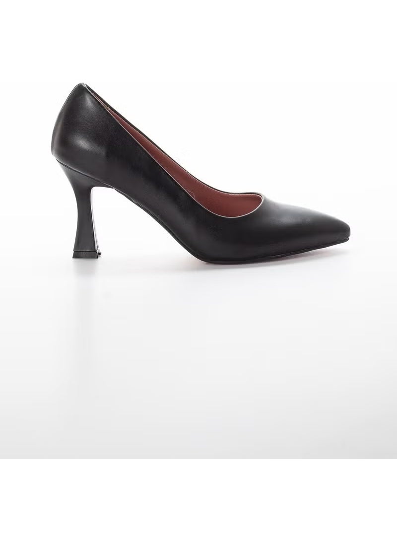 Slices Shoes Skin Thin Heel Black Women Stiletto - Image 3